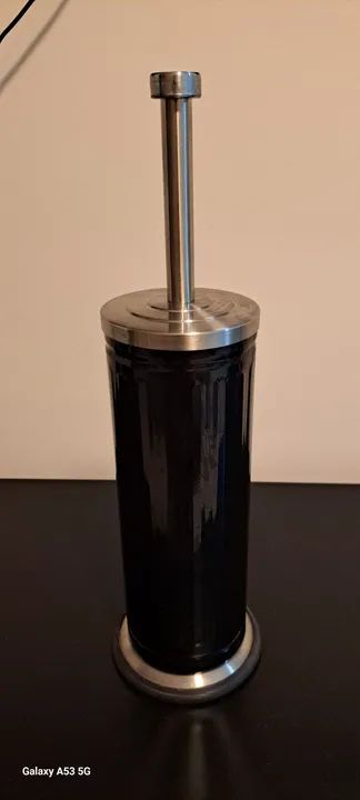 Porta escova de banheiro em aço inox