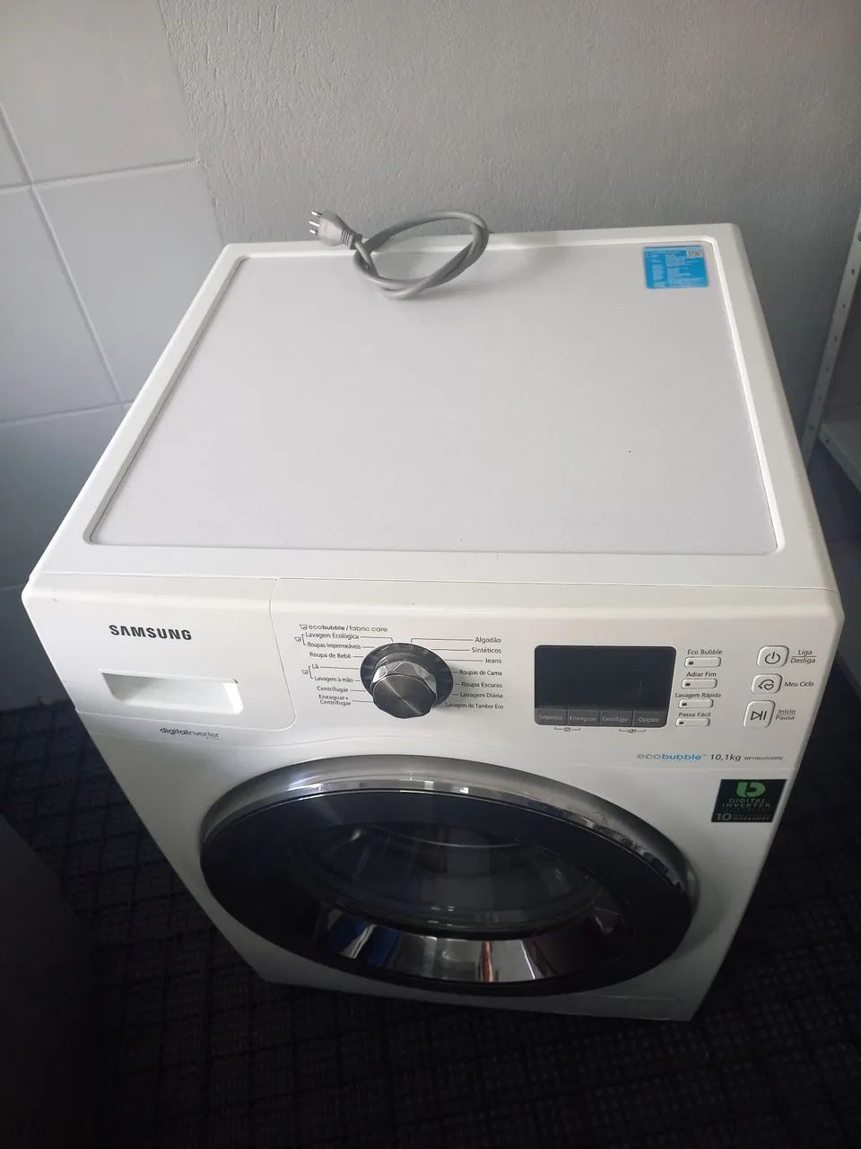 Máquina de Lavar Roupa Samsung 10,1kg Eco Bubble - Foto 4