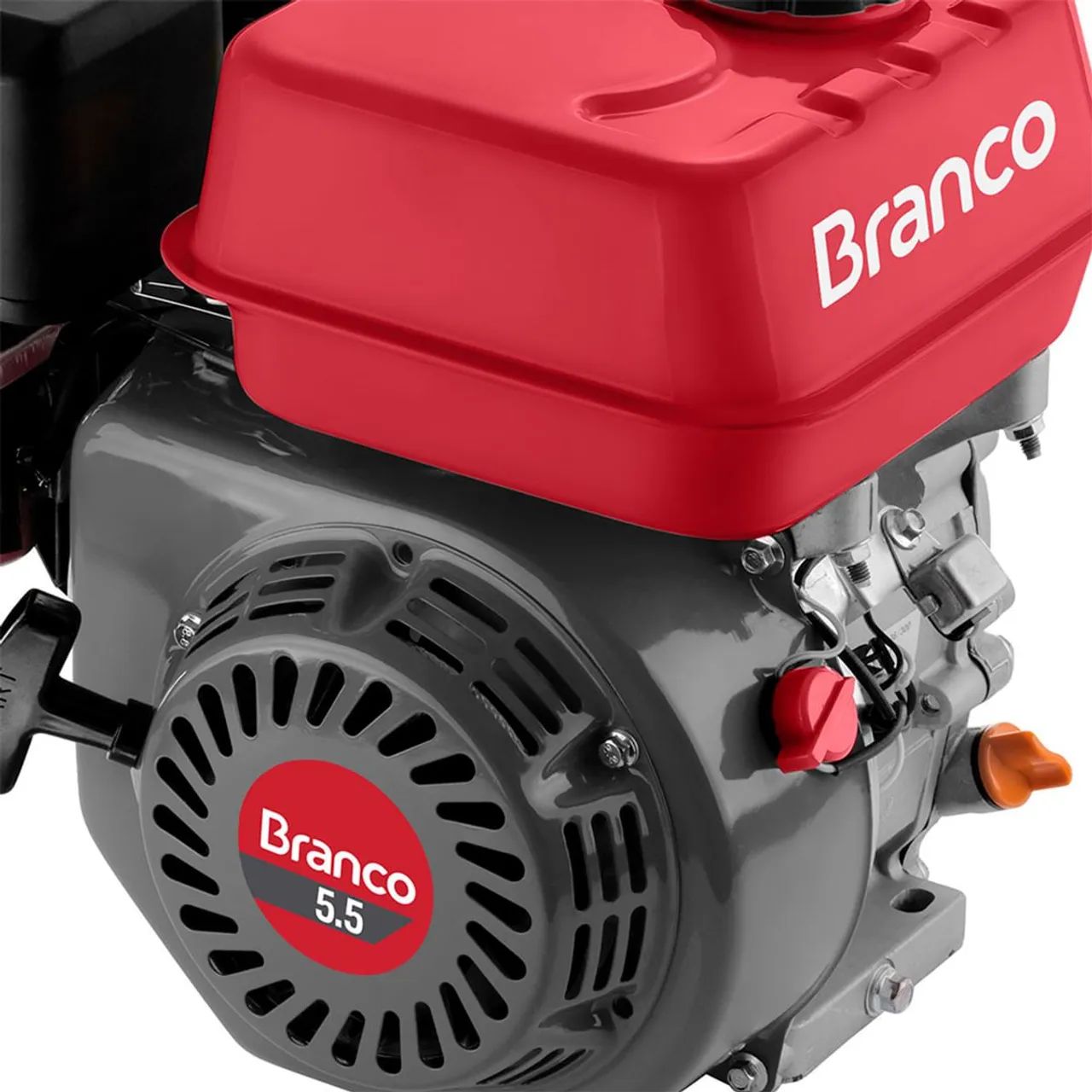 Motor a Gasolina Branco B4T-5.5H 5,5CV 4T Com Alerta de Óleo - Foto 2