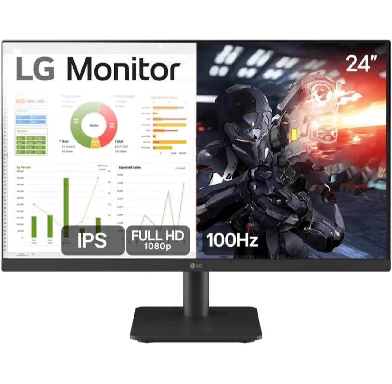 Monitor LG 24 Polegadas IPS Full HD 100Hz - PRODUTO LACRADO