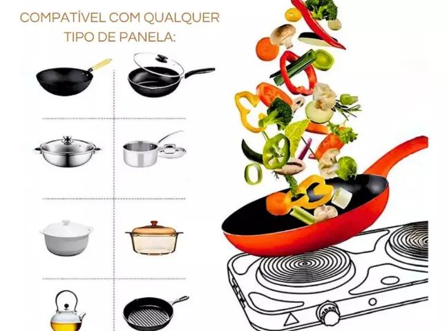 Fogão Cooktop Elétrica 2 Bocas 110v Prata Novo/Garantia - Foto 4