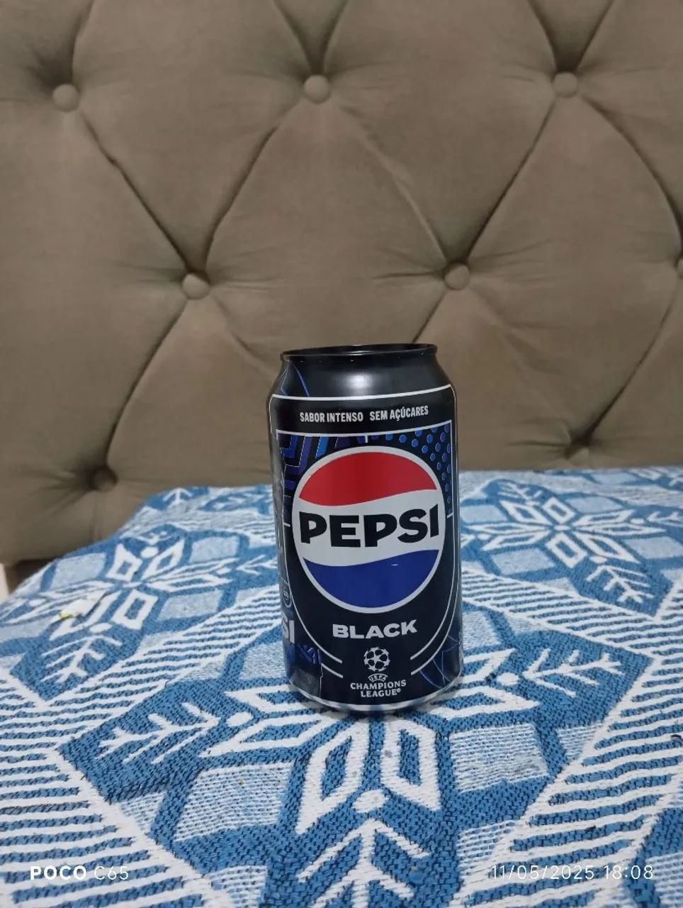 LATA PEPSI BLACK CHAMPIONS LEAGUE 2023 do Vini JR