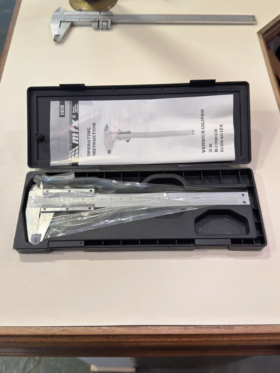 Paquímetro MTX metálico 150mm com case box novo oportunidade