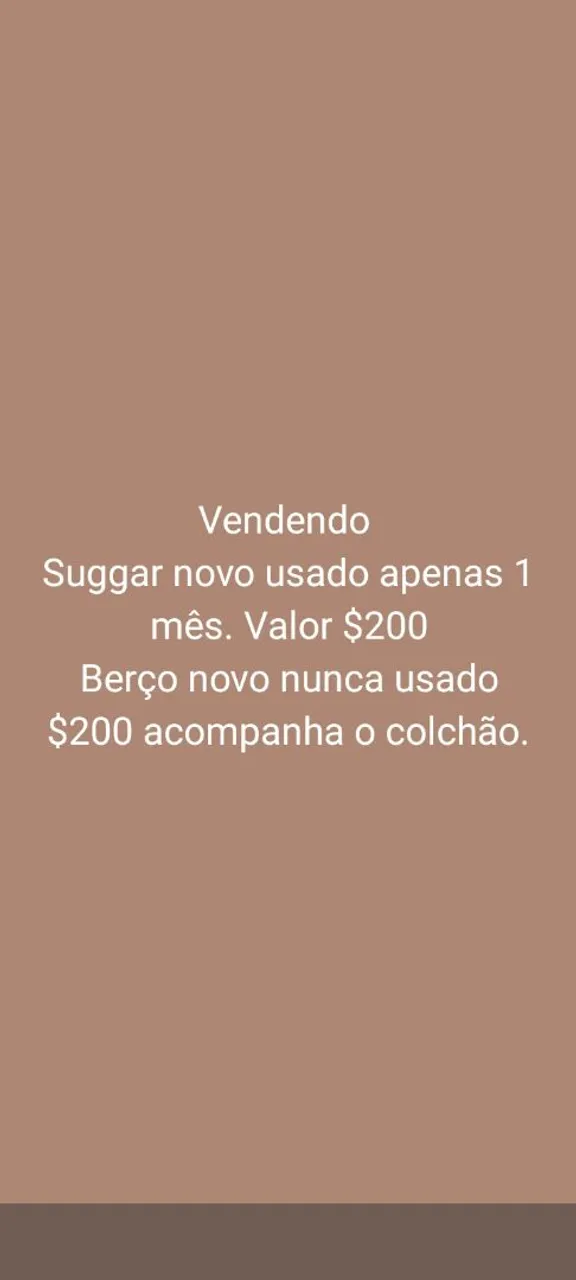 Suggar e Berço - Oportunidade Imperdível!