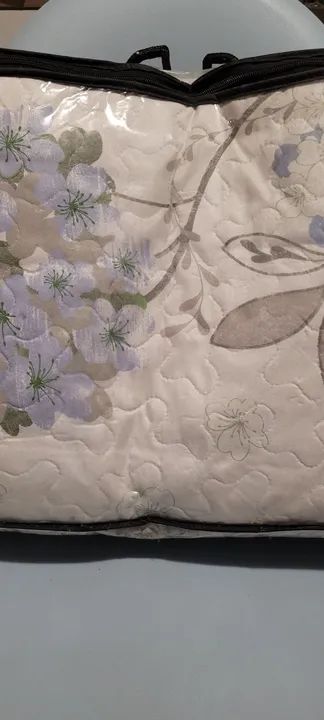 NOVO Cobre leito casal com 2 porta travesseiro - Foto 2