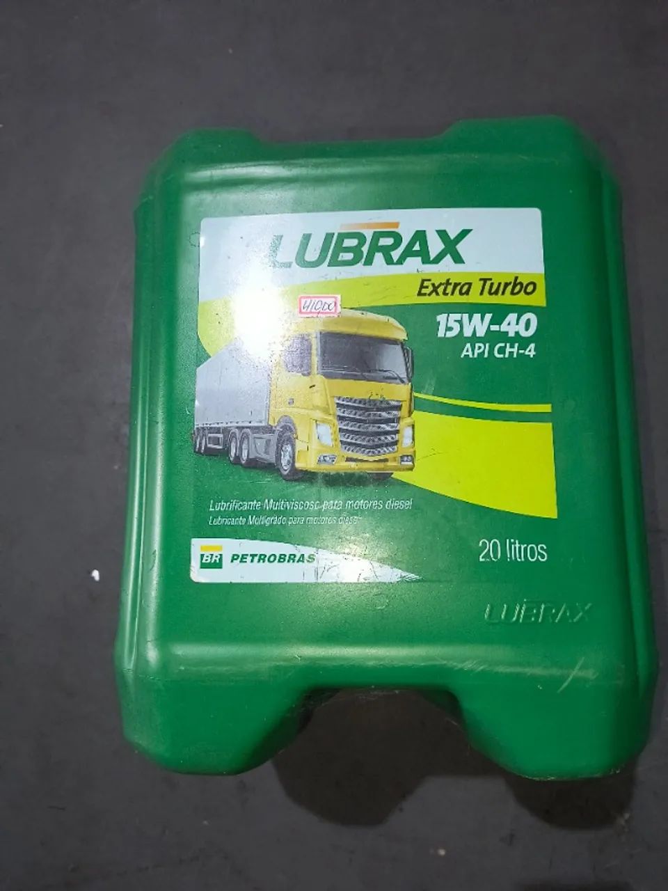 Lubrax Extra Turbo 15W-40 Api CH-4 20 Litros