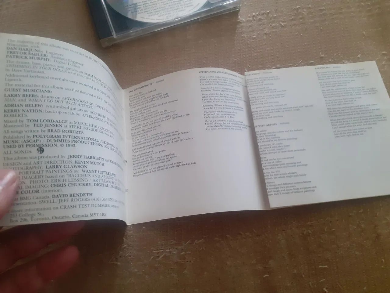 CRASH TEST DUMMIES CD GOD SHUFFLED HIS FEET - Foto 4