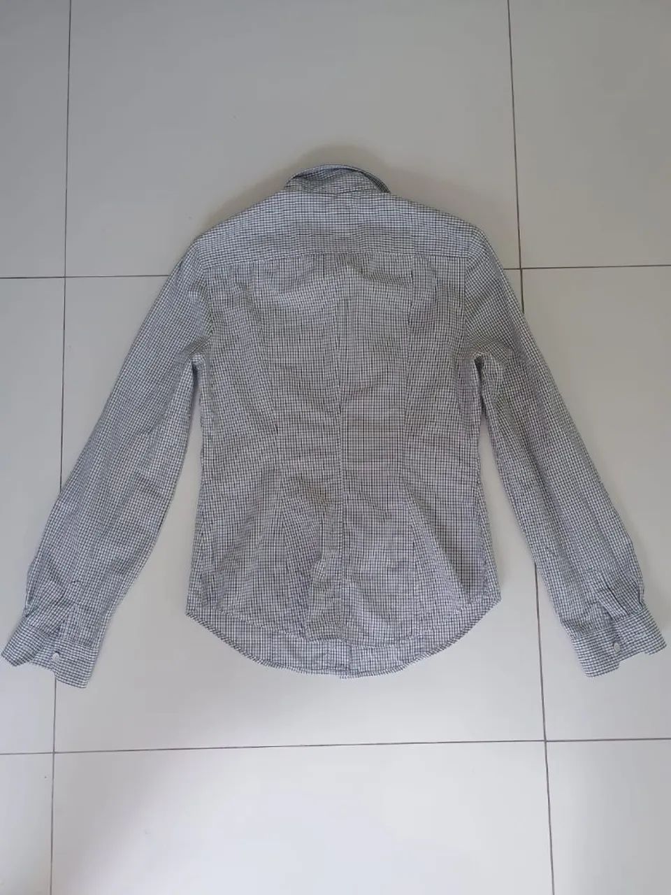 Camisa Social Feminina Xadrez Calvin Klein - Foto 2