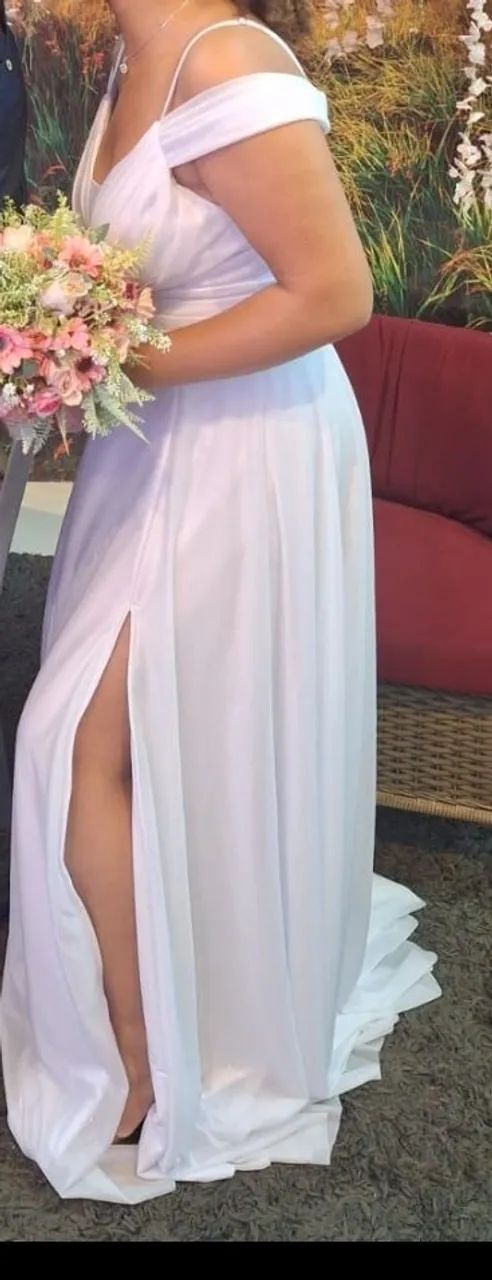 Vestido de noiva/festa com glitter - Foto 4