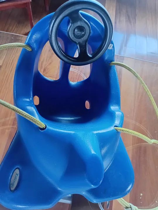 Balanço Infantil Azul com Volante