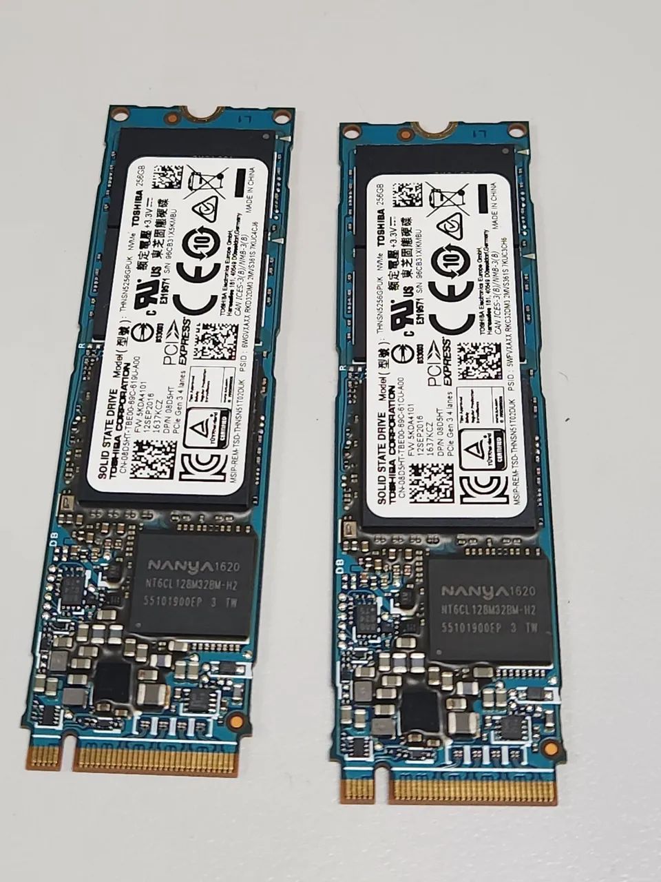SSD NVMe Toshiba 256GB