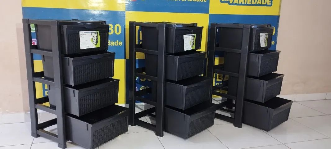 GAVETEIRO RATTAM 4 GAVETAS TOPPLAST - Foto 2
