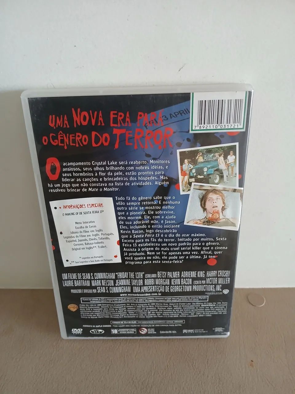 Dvd Sexta-Feira 13 - Parte 1 - Original  - Foto 2