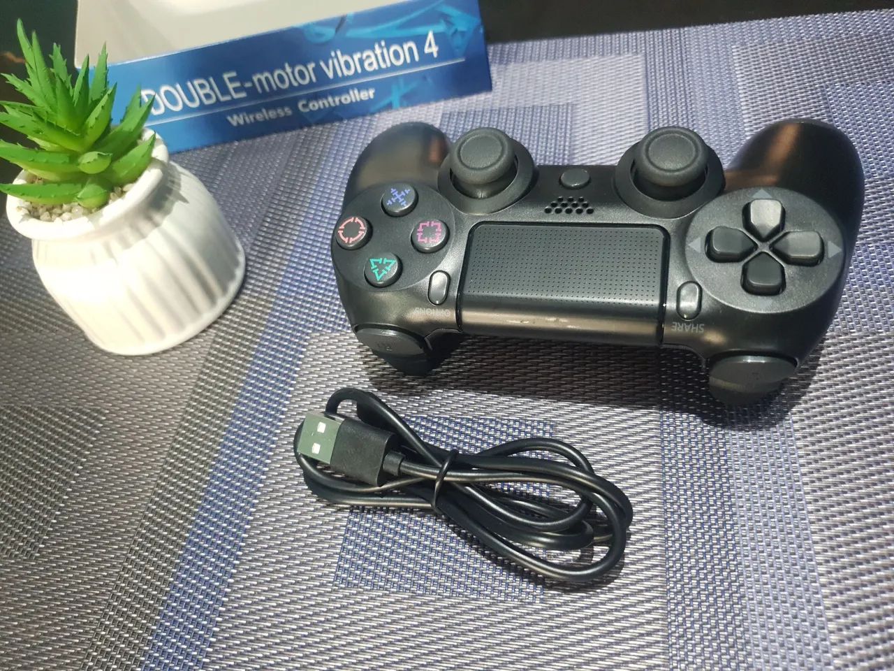 Controle ps4 Bluetooth + cabo