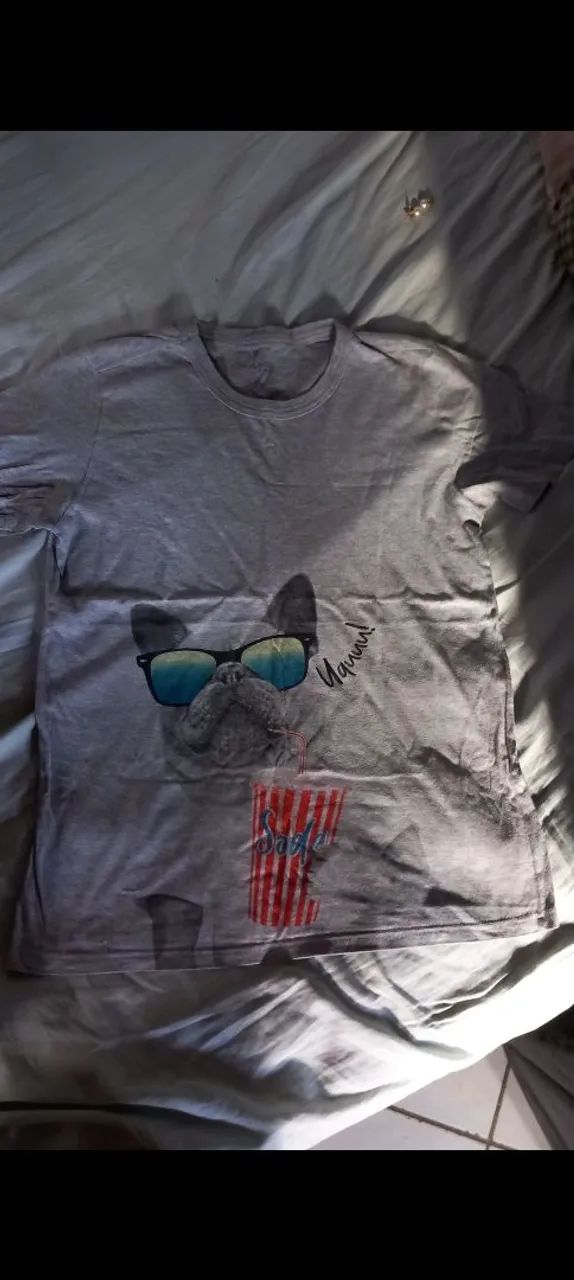 Camisas Seminovas TAM 10 anos - Foto 4
