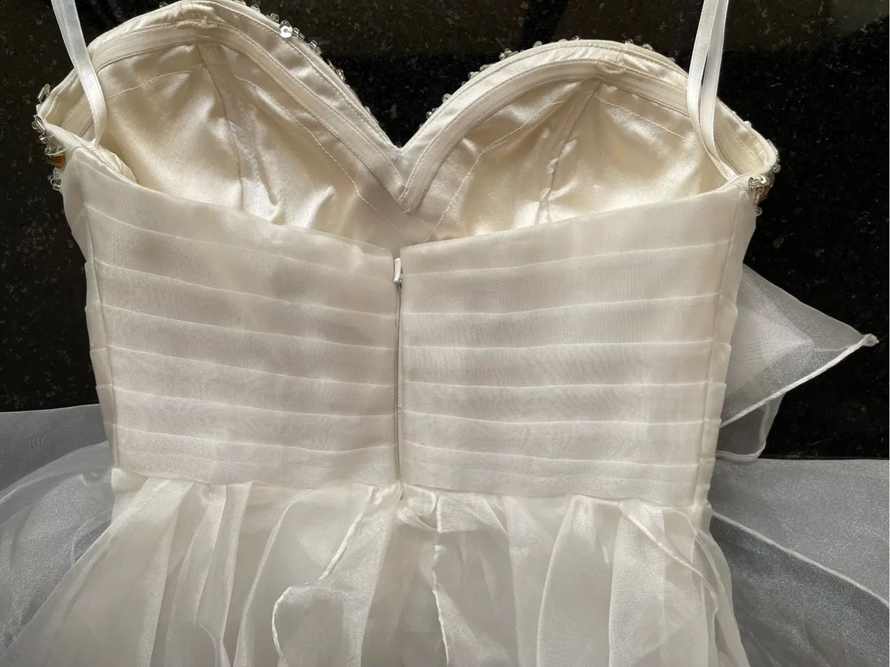 Vestido de noiva Branco com Pedrarias - Foto 5