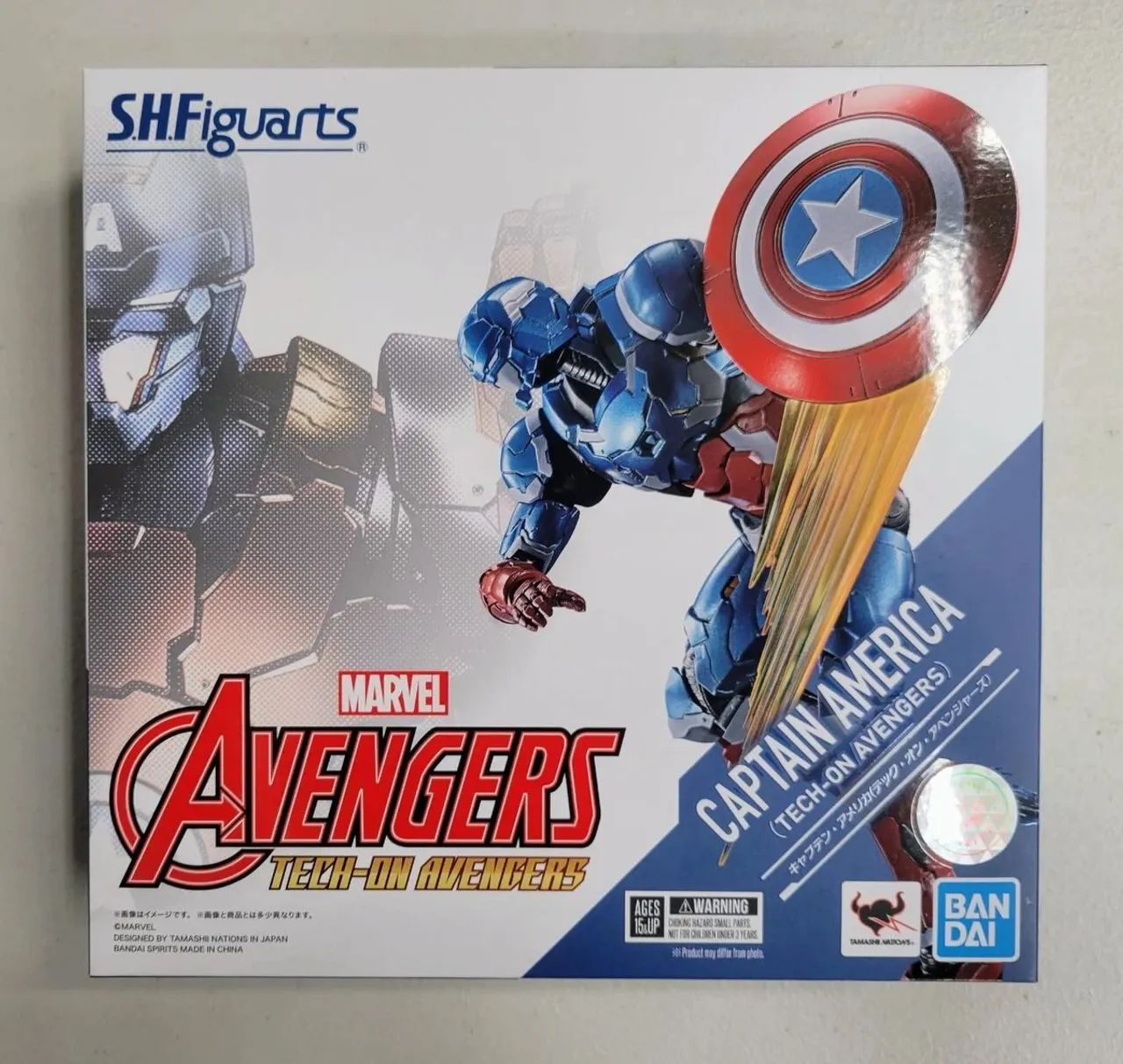 Capitão América Tech On S.H.Figuarts - Foto 2