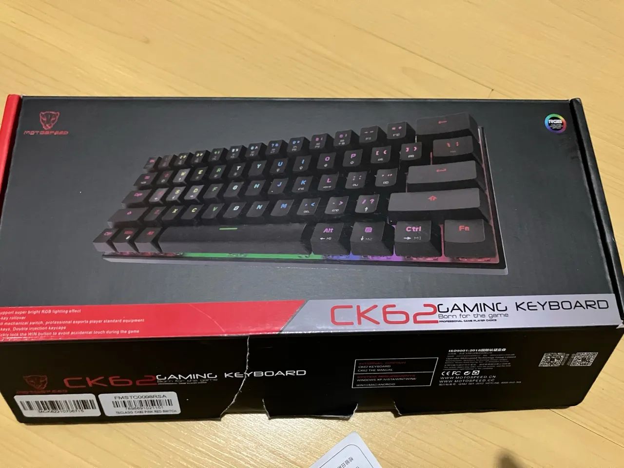 Teclado mecânico Ck62 Rosa - Foto 3