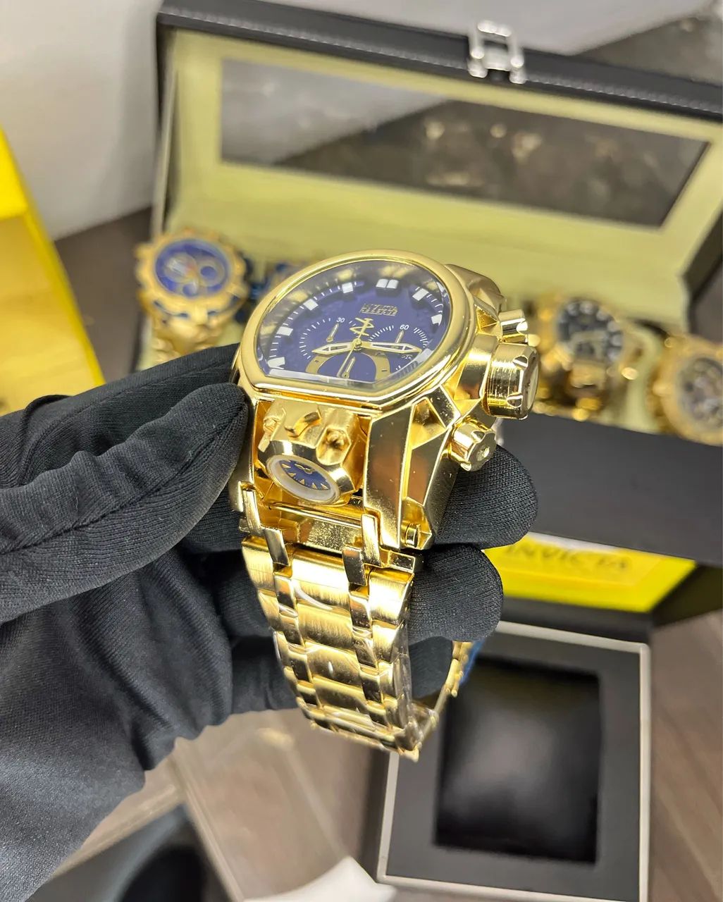 Relógio Invicta Zeus dourado - Foto 4