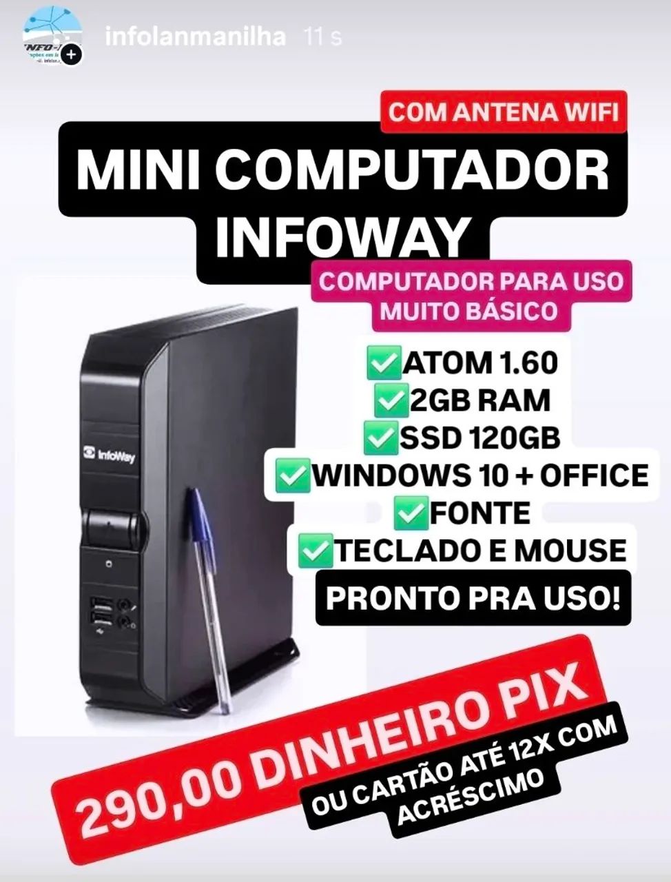 Mini PC + Garantia Loja 