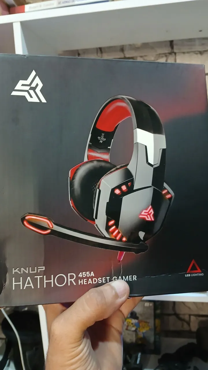 Headset Gamer KNUUP HATHOR 455A