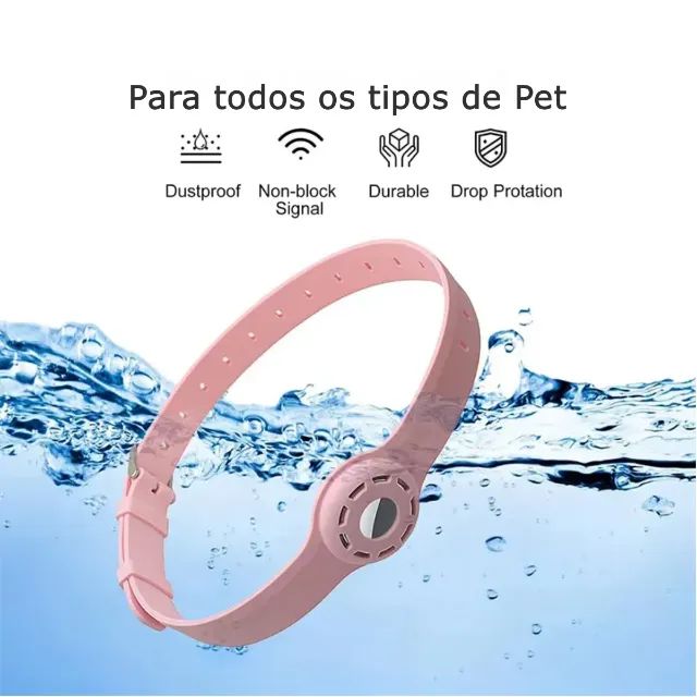 Coleira Pet De Silicone Para Apple Airtag - Foto 4