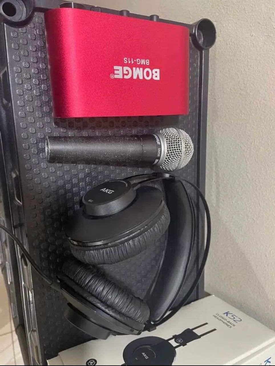 Kit Microfone Shure SM58 + Interface +Fone AKG K52 - Foto 2