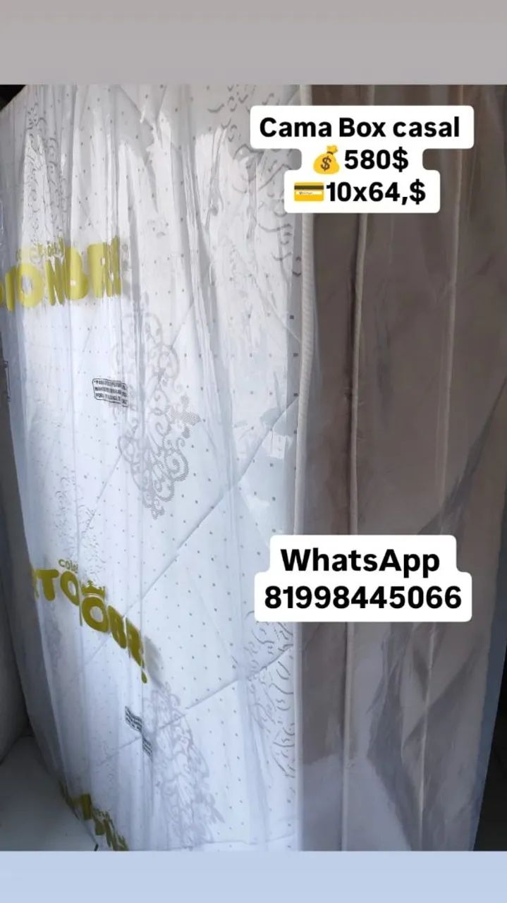 Cama Box casal novas com frete grátis só aqui 