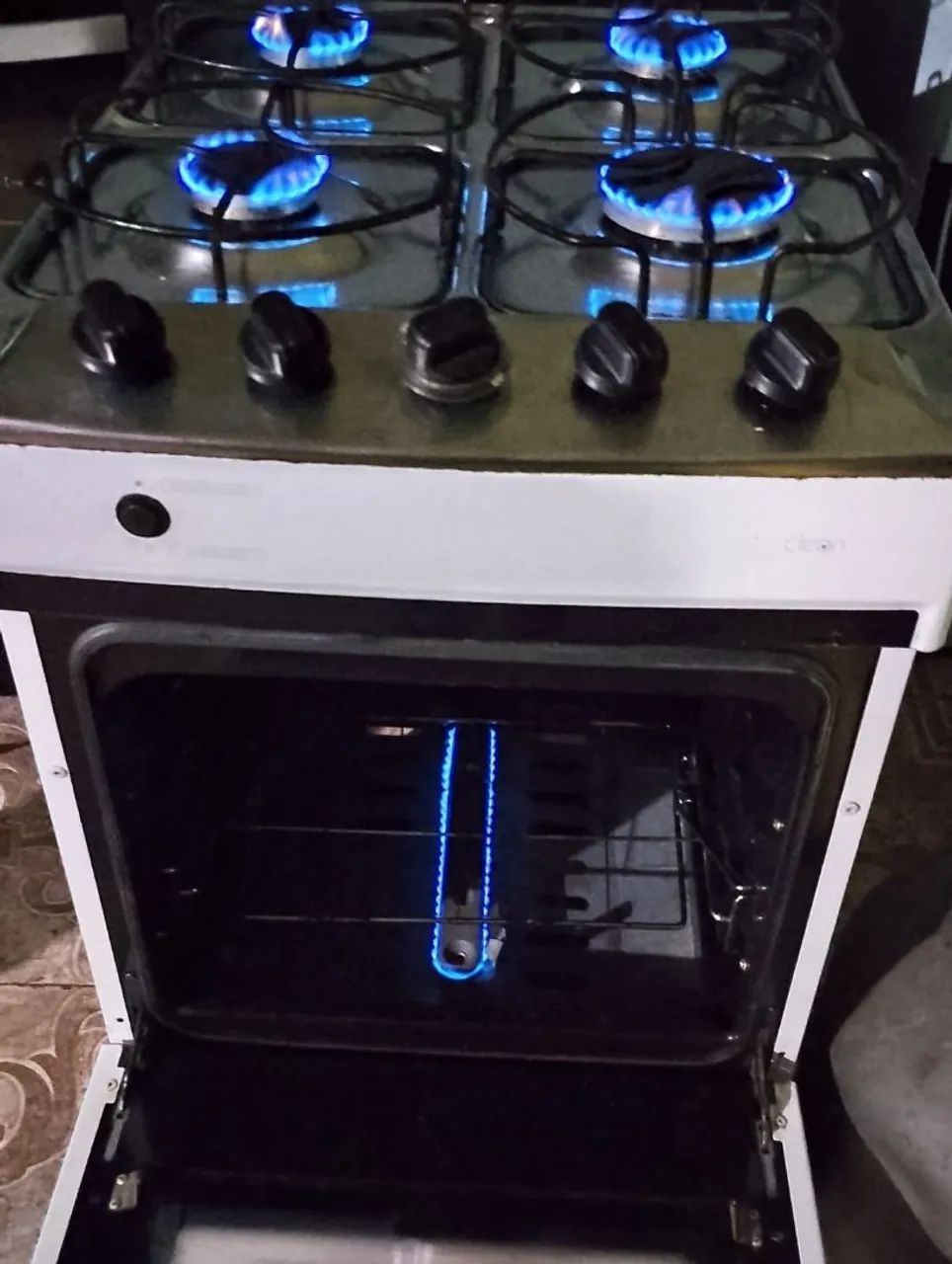 Fogão 4 Bocas Brastemp automático observação para gás encanador  - Foto 4