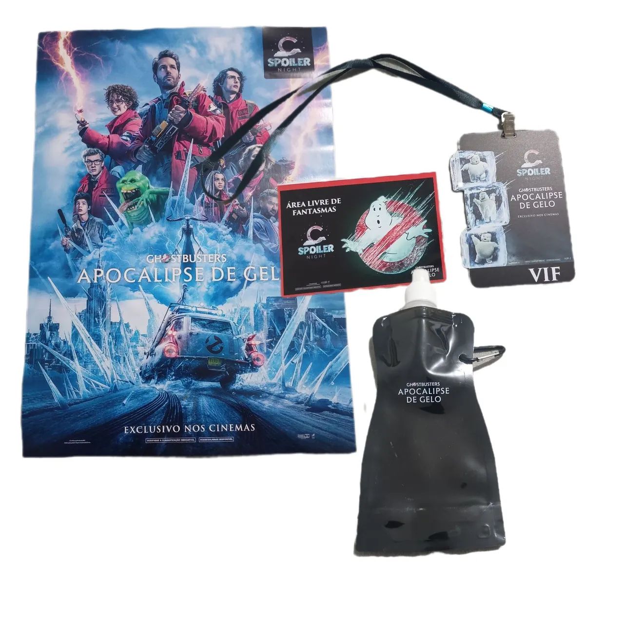 kit caça fantasmas Cinemark spoiler night Cinépolis ghostbusters retro nerd geek slimer - Foto 2