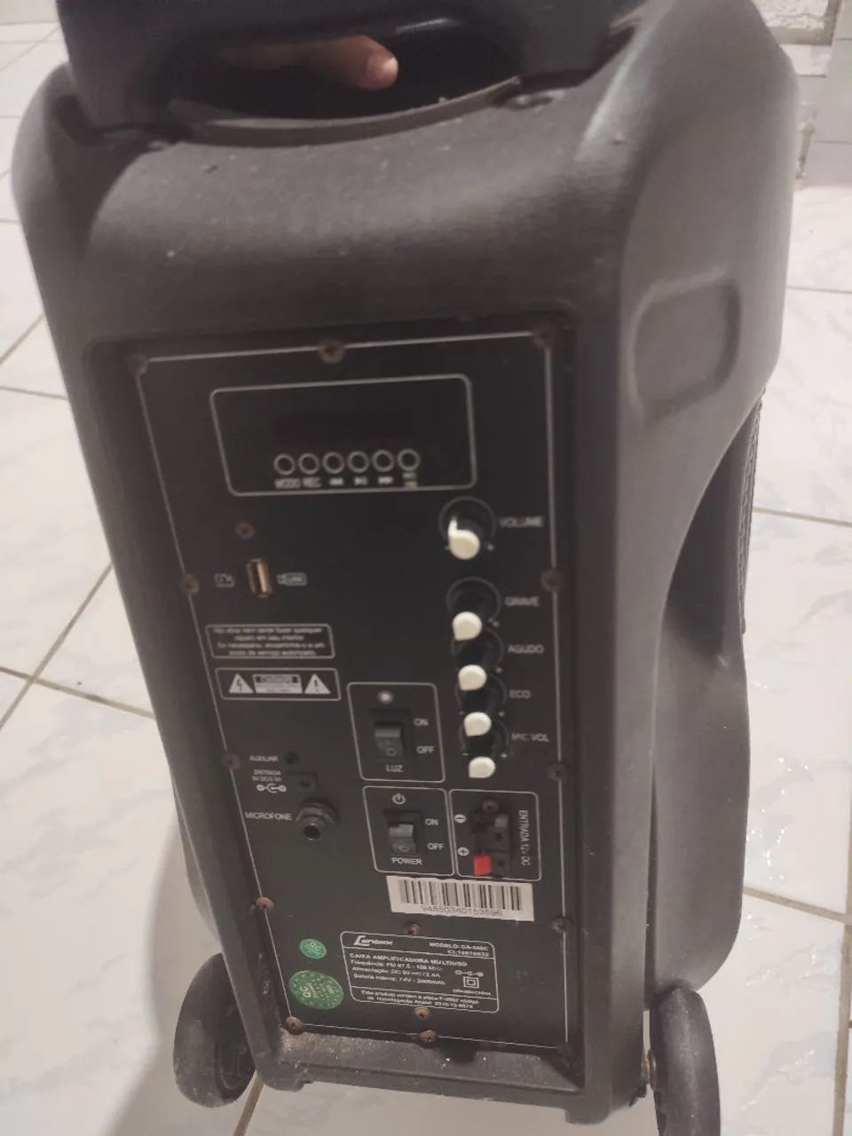 Caixa de Som Portátil 290W Bluetooth - Som Potente e Conectividade - Foto 2
