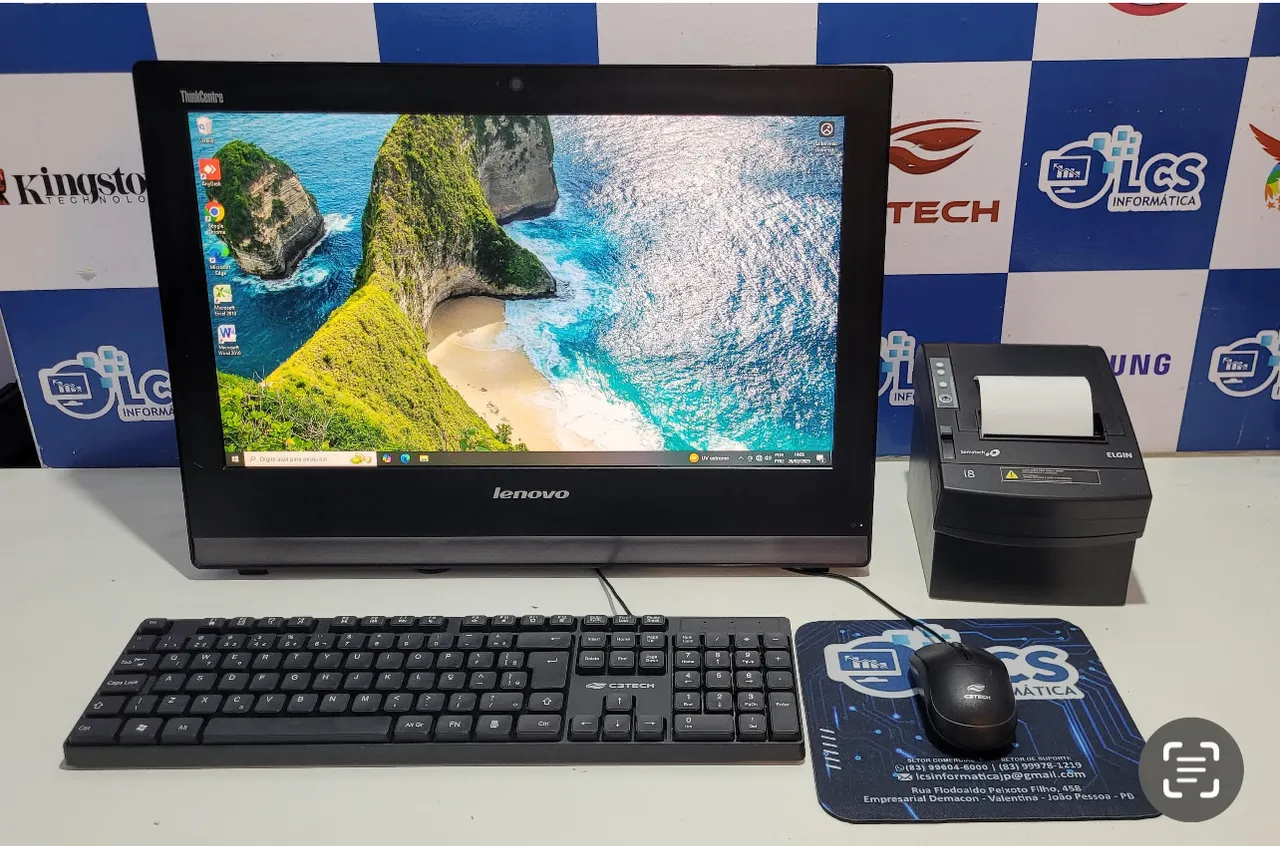 + 70 AII IN ONE Lenovo Tela 20' Core i3 4º Entrego todo Brasil