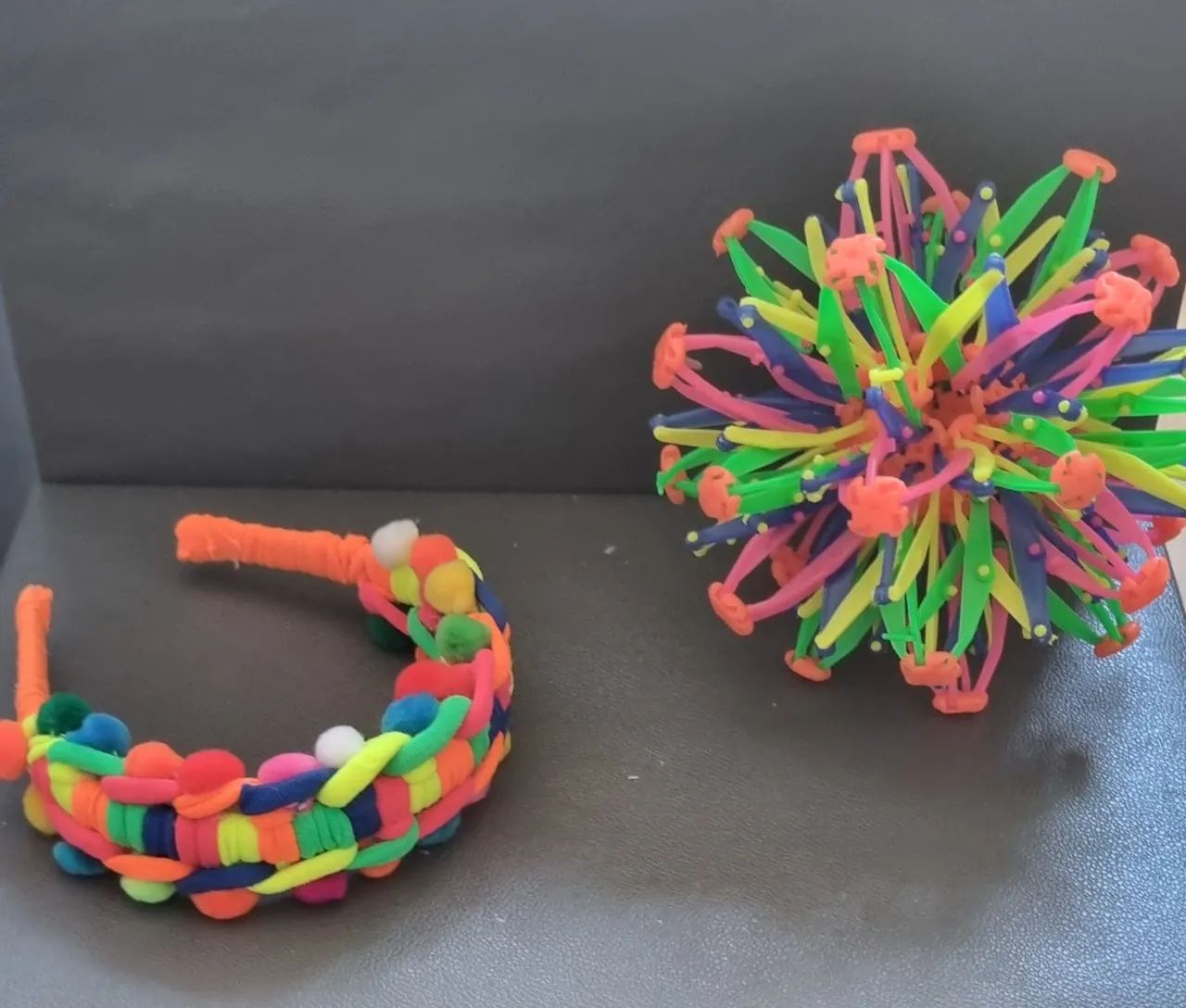 Arco de Cabelo Infantil pompom