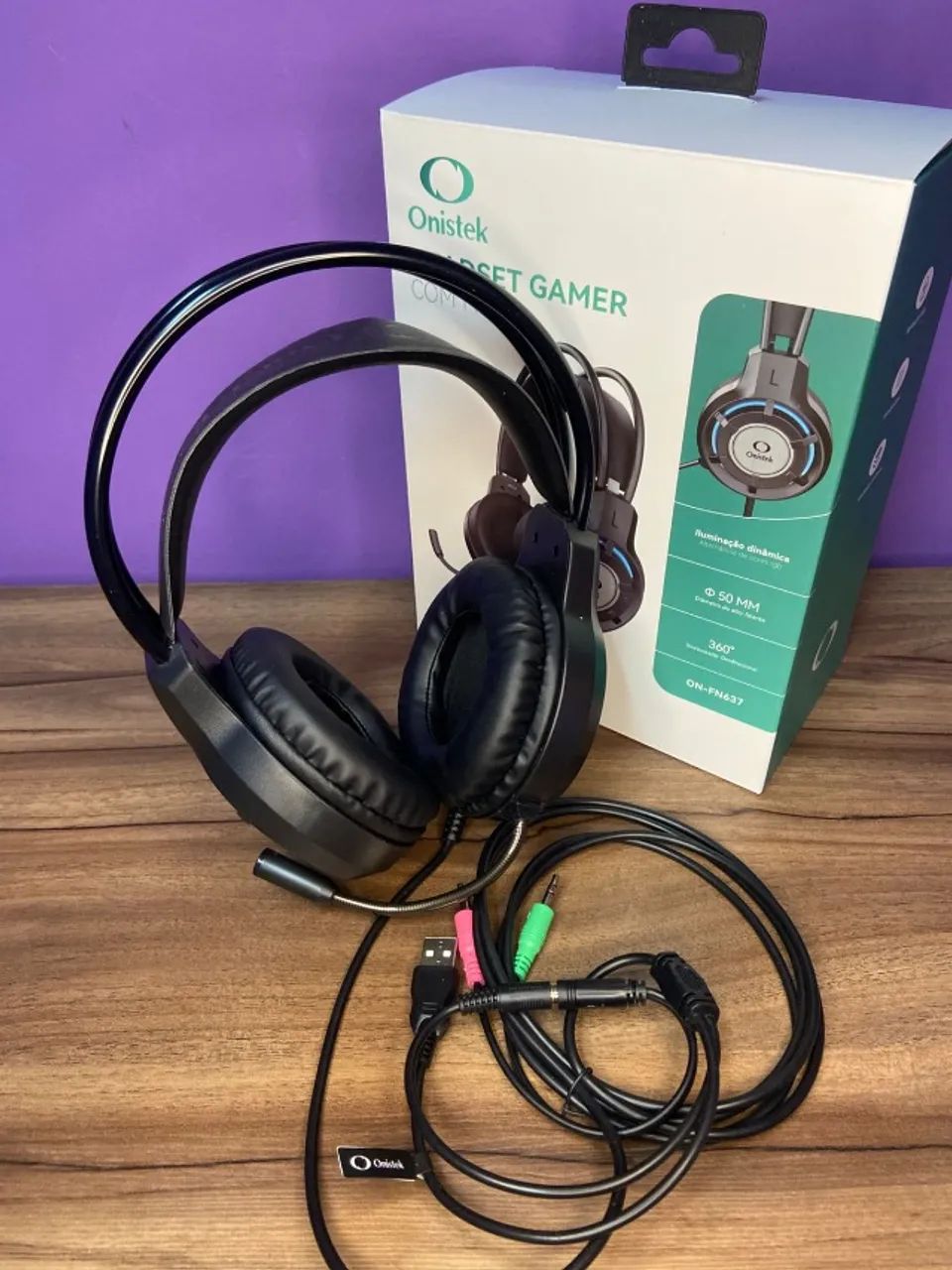 HEADSET GAMER COM FIO 