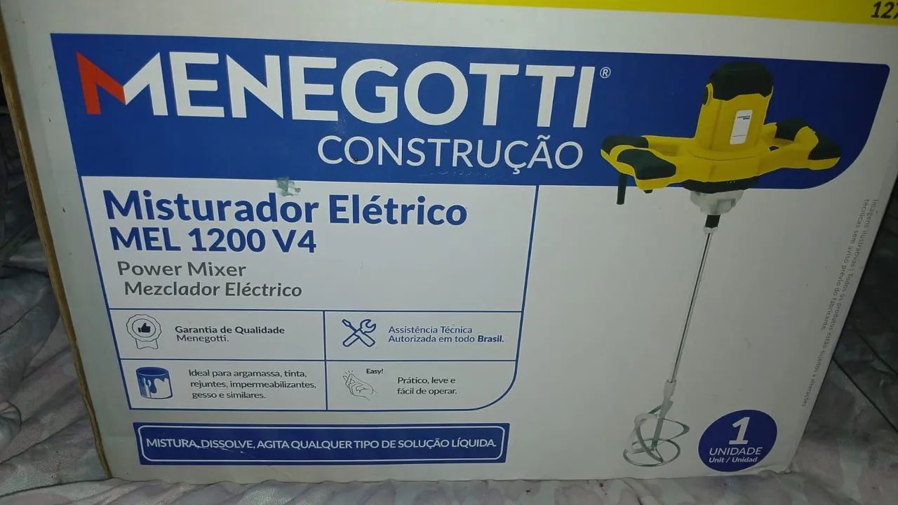 Misturador elétrico para Argamassa 1200W