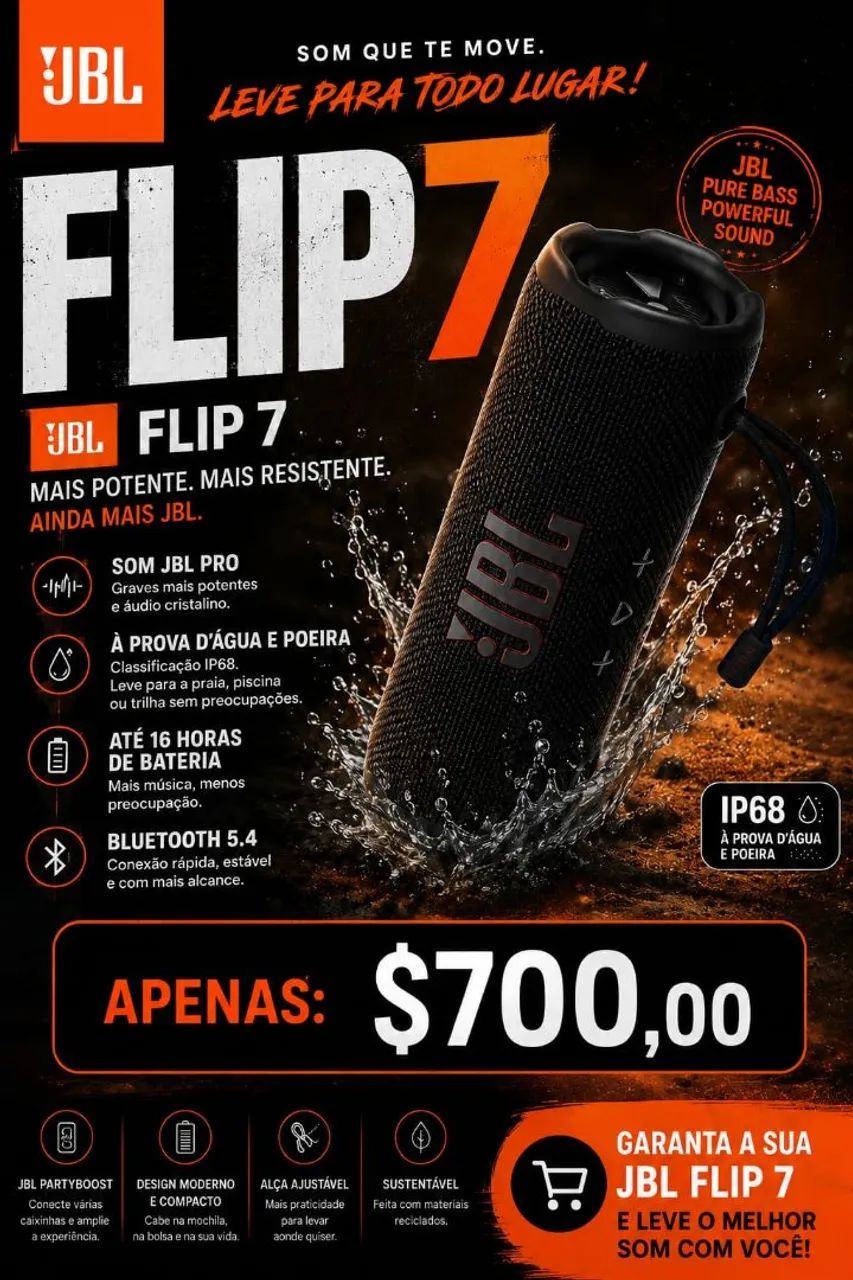 Caixa de Som JBL Flip 7