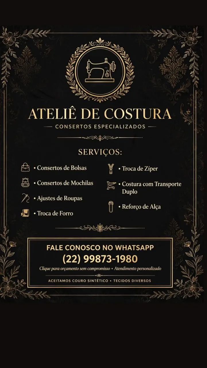 Costureira em campos dos Goytacazes 