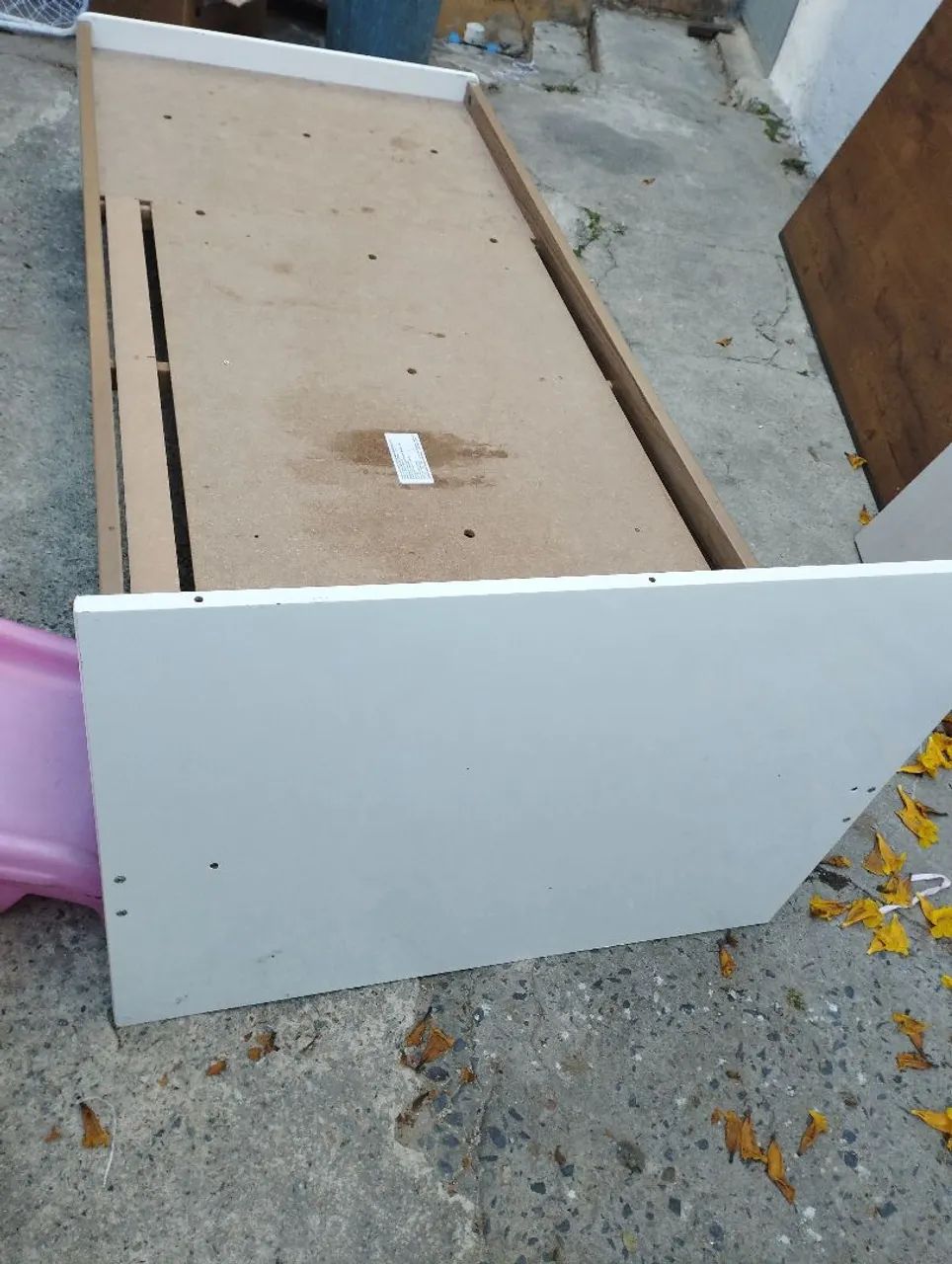 Conjunto de quarto infantil branco 3 peças 