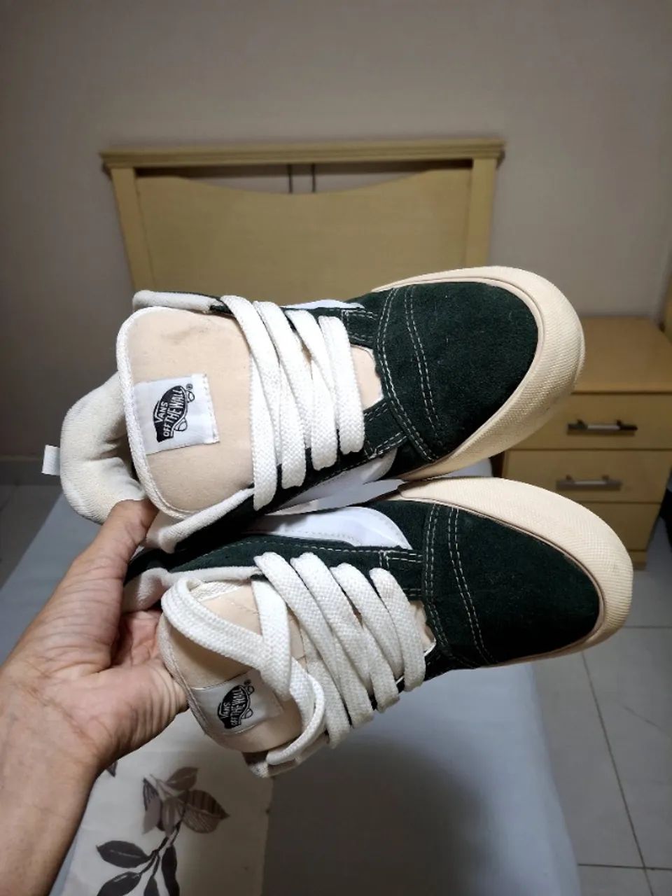 VANS KNU SKOOL VERDE/OFF WHITE 41 - Foto 3