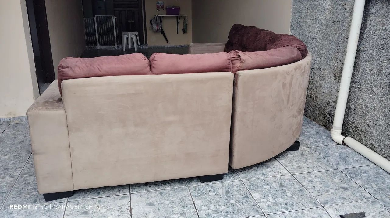 Sofá 7 lugares - Higienizado 100% limpo  - Foto 4