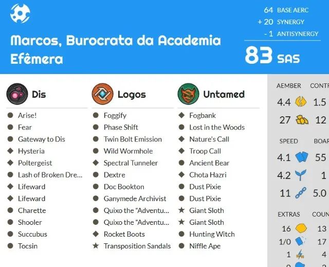 Coleção de Keyforge