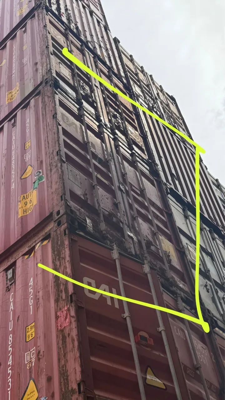 Container marítimo HC 40 pés 