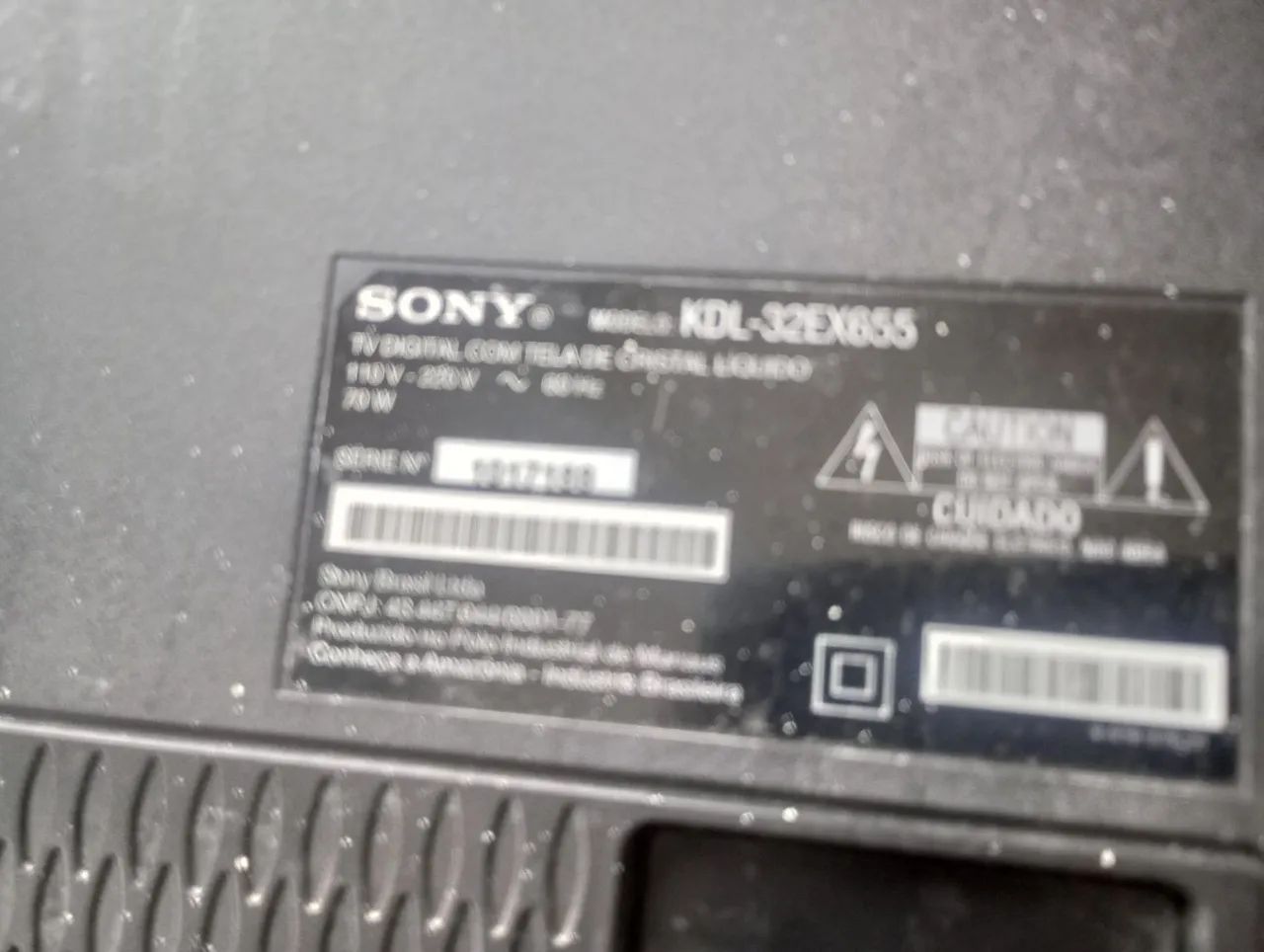 Tv sony 32 polegadas com defeito liga não aparece imagem 