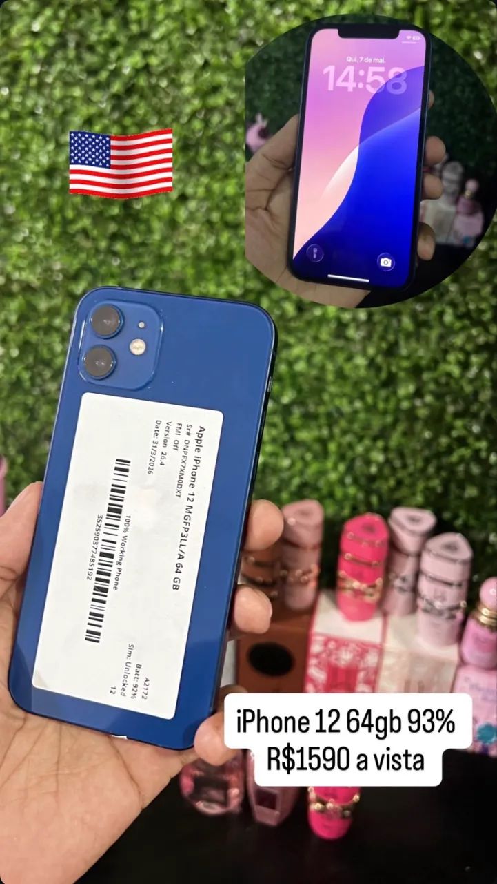 iPhone 12 64gb 94% parcelo 