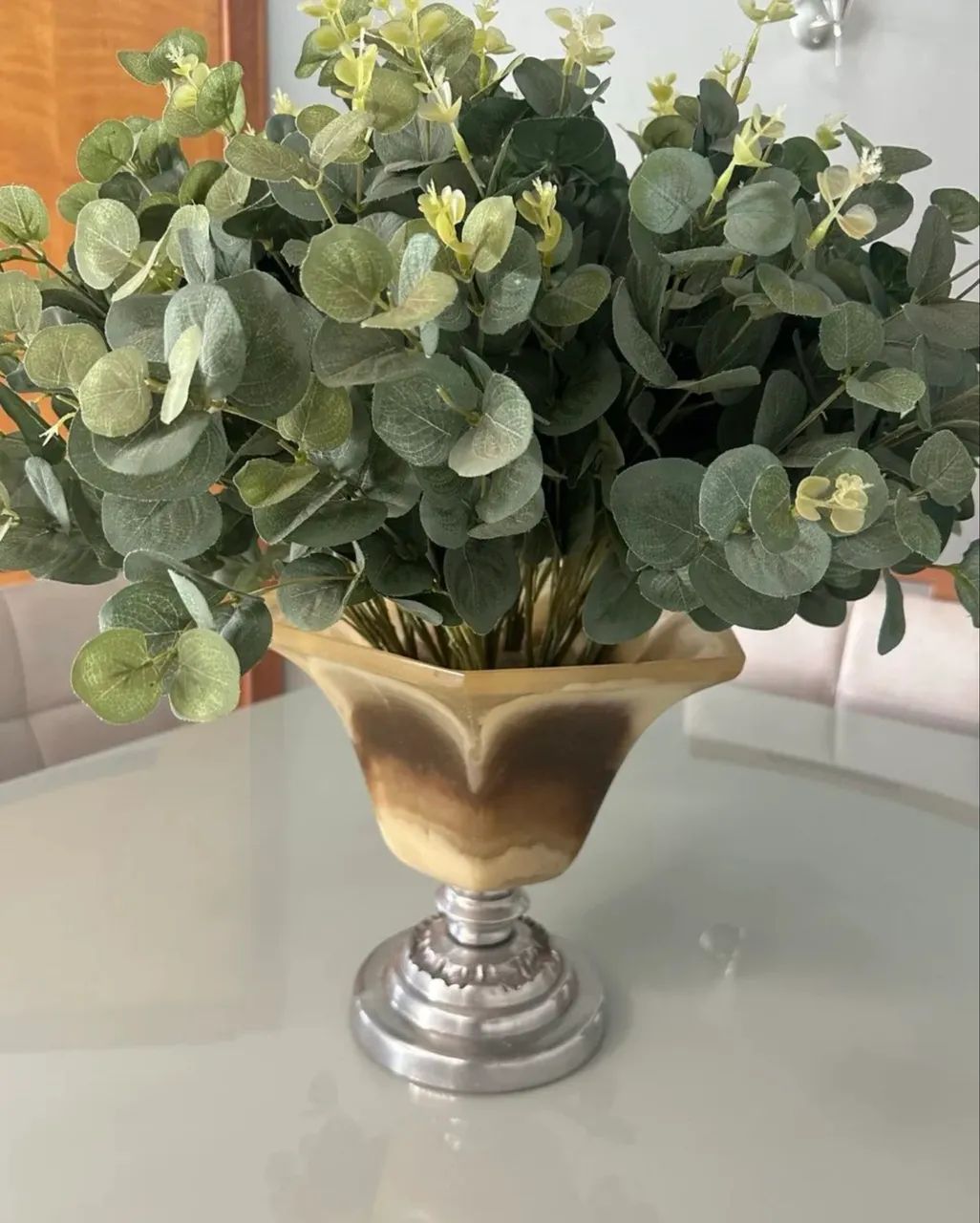 Vaso ornamental com buquê de eucalipto  - Foto 4