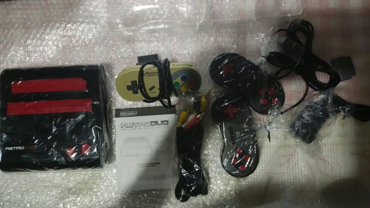 Retro duo, compatível com super Nintendo, nintendinho  - Foto 3