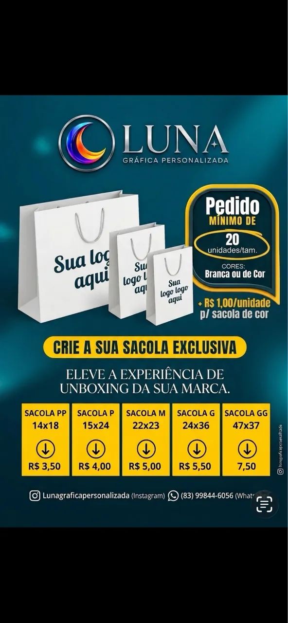 Sacolas Personalizadas 