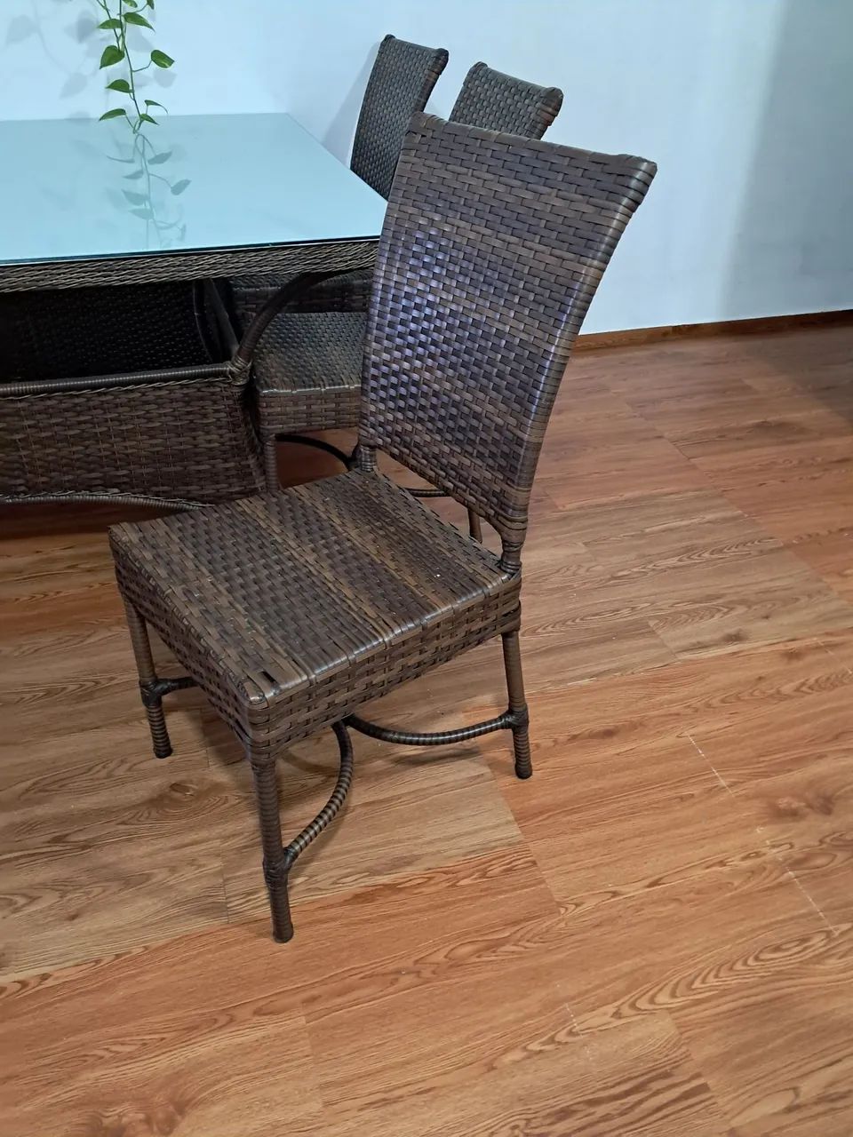 Mesa de vime e alumínio área externa - Foto 3