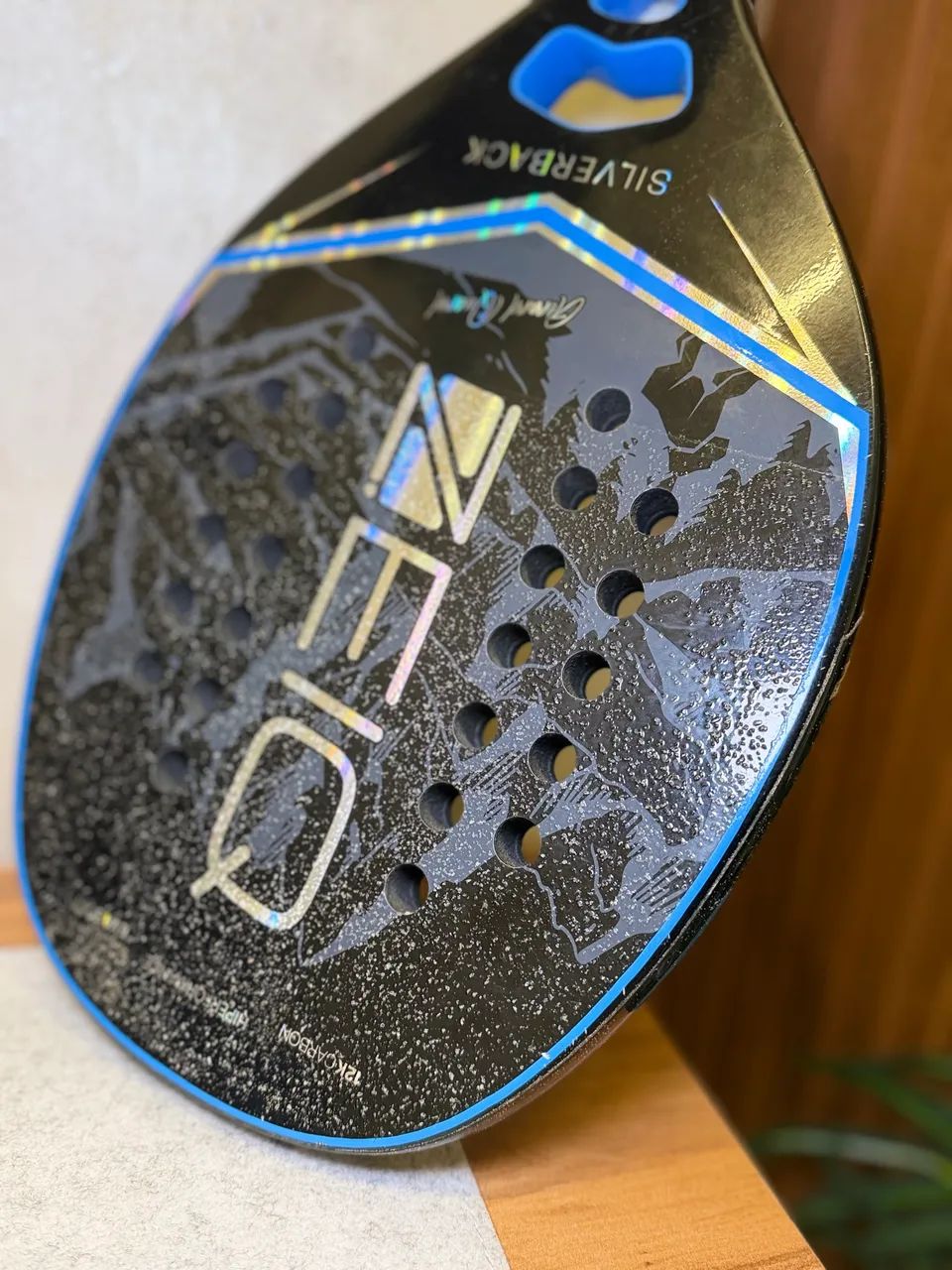 Raquete de Beach Tennis Zeiq SilverBack 12K - Gerard Querol