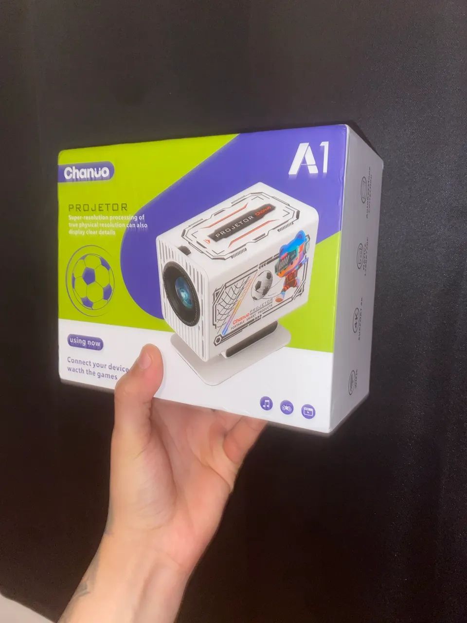 Projetor Chanuo A1 Portátil Smart Projector Full HD Multimídia